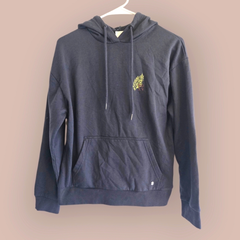 ROXY GREY Hoodie with Leaf Design SIZE MED NEW W/OUT TAGS 😍😍